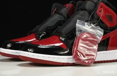 OG JORDAN HIGH AIR 1 “BRED PATENT” 555088-063 0527